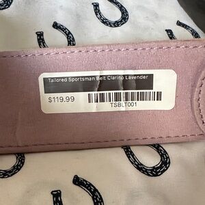 The Tailored Sportsman Clarino Lavender Belt